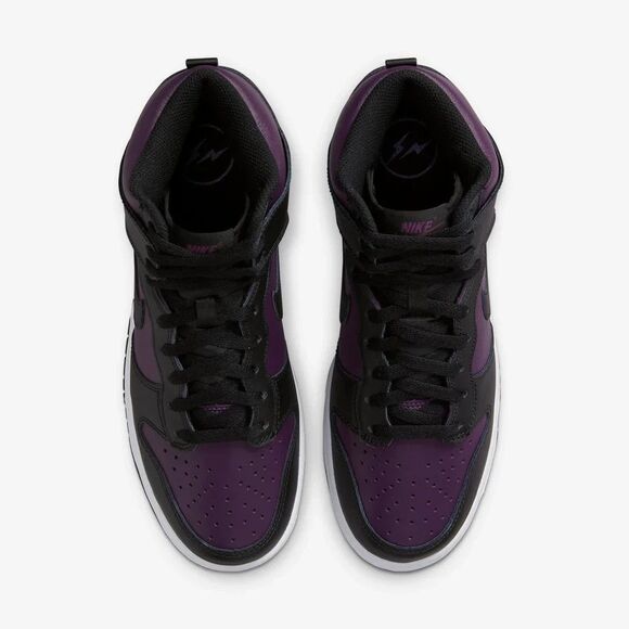 10.5M [NEW] Men's Nike Dunk Hi X Fragment Design 'Beijing' Shoes Wine DJ0382-600 - Picture 4 of 10